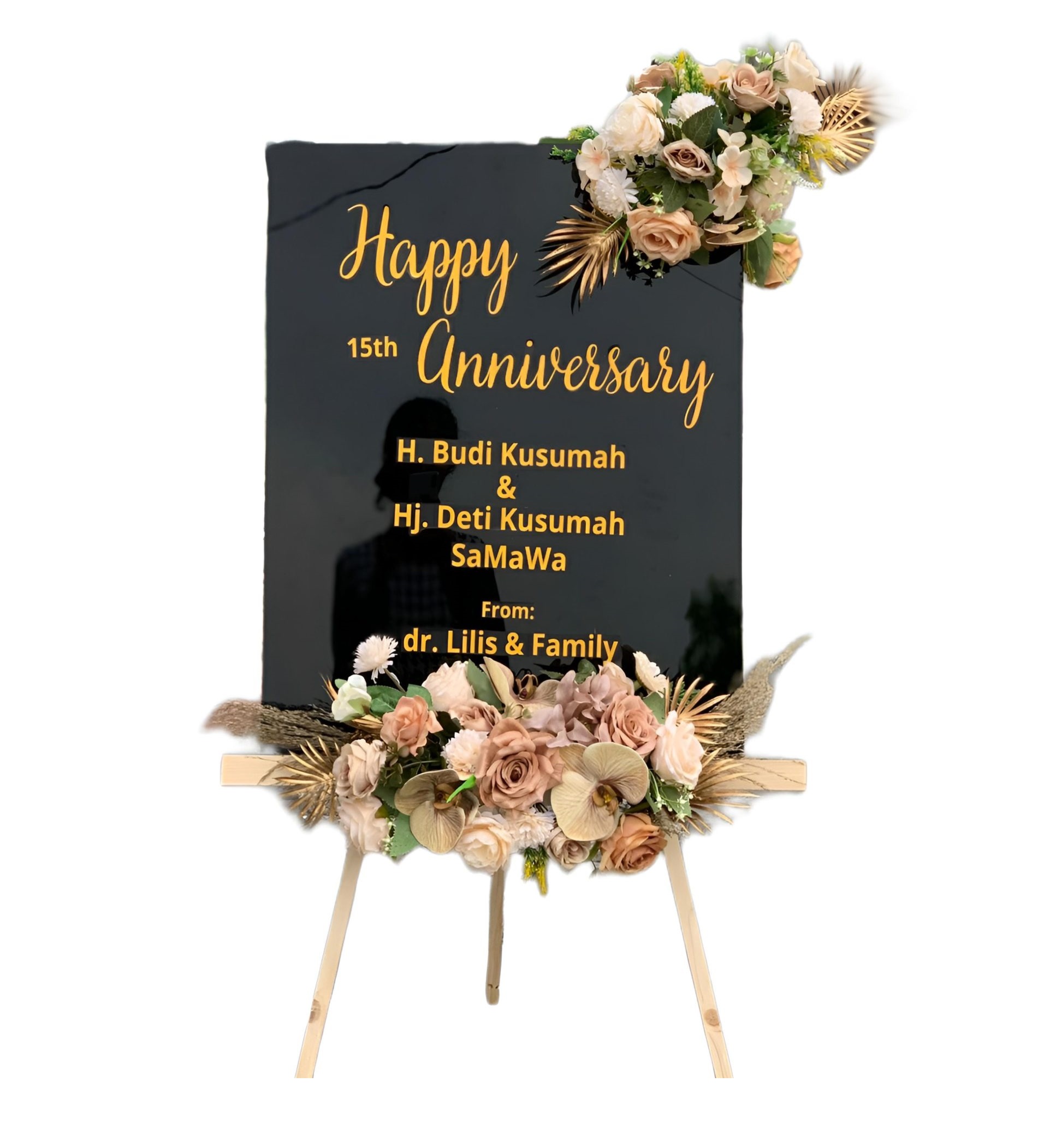 Papan Bunga Akrilik Lumajang